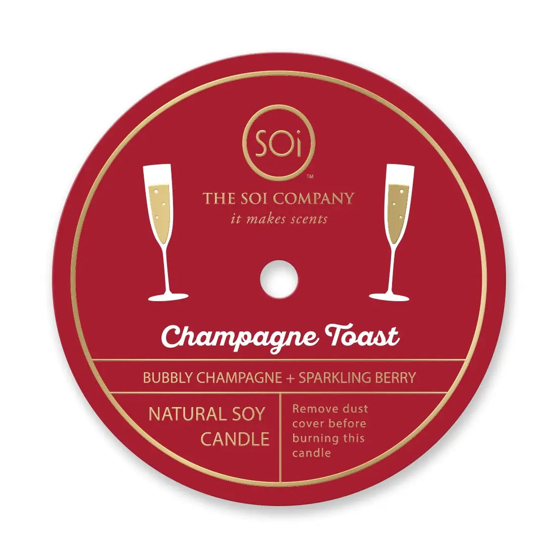 Joy Icon Glass Candle