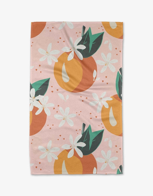 Geometry Tea Towel- Just Peachy