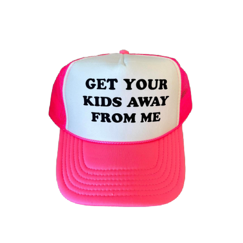 Get Your Kids Away Pink Trucker Hat