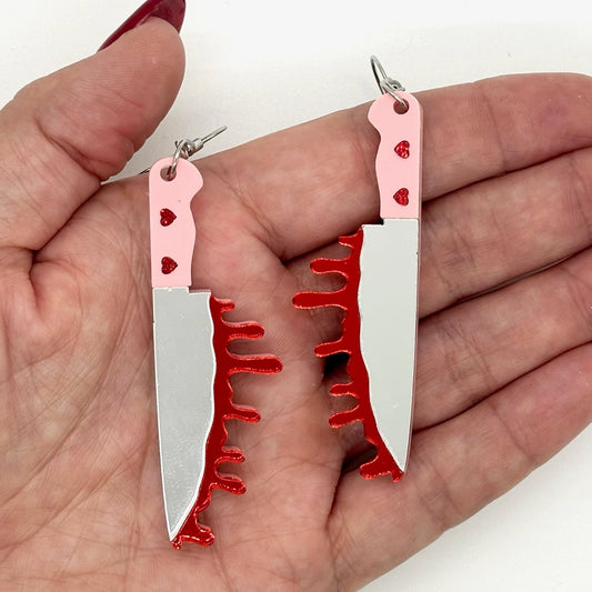 Knife Acrylic Earrings