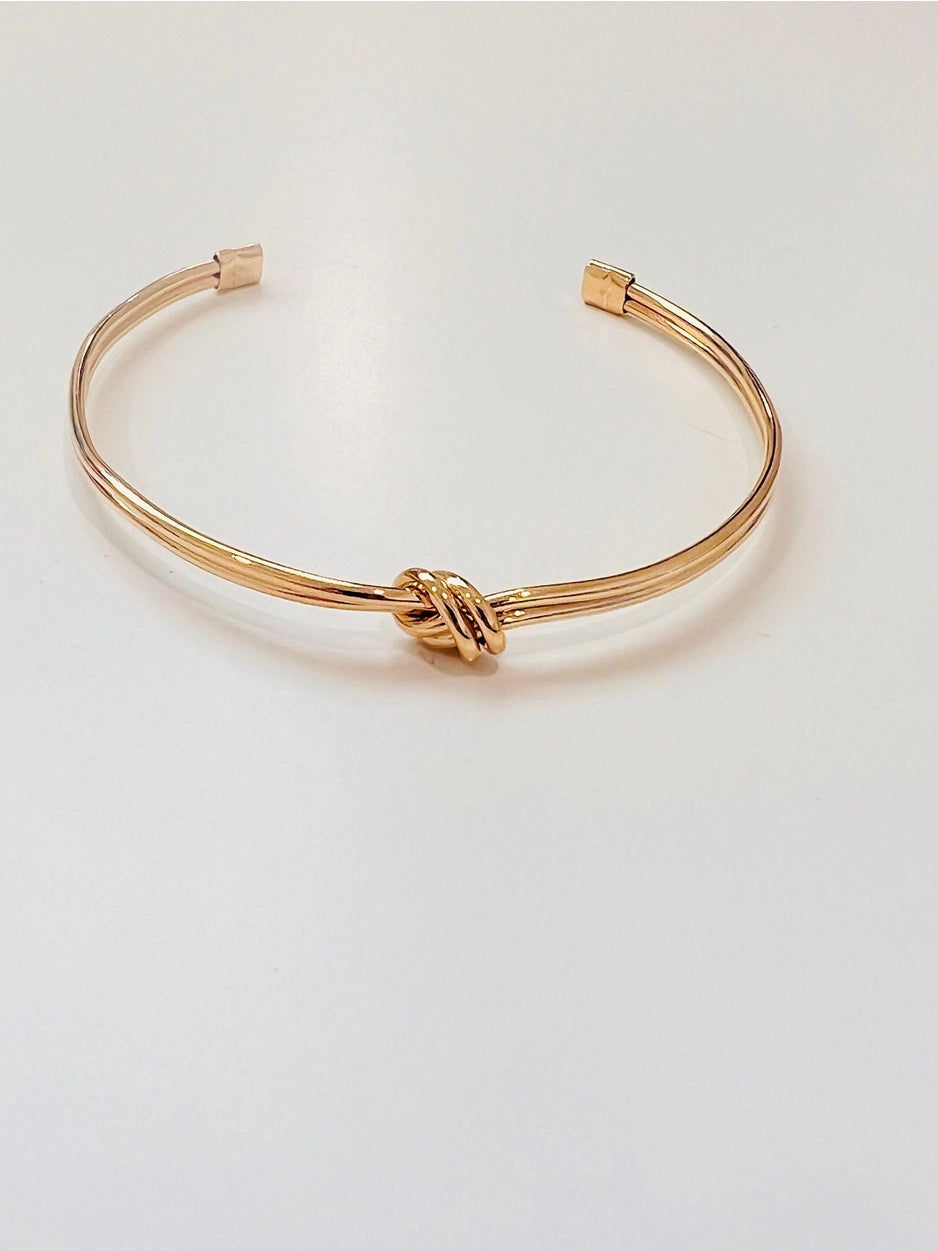 The Knot-Gold Filled Adjustable Bangle