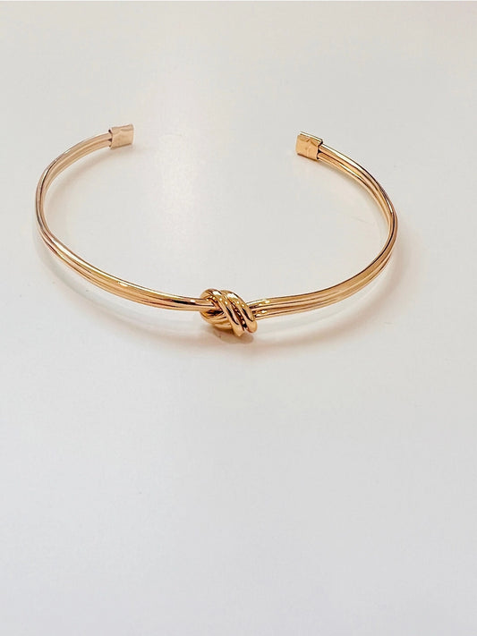 The Knot-Gold Filled Adjustable Bangle