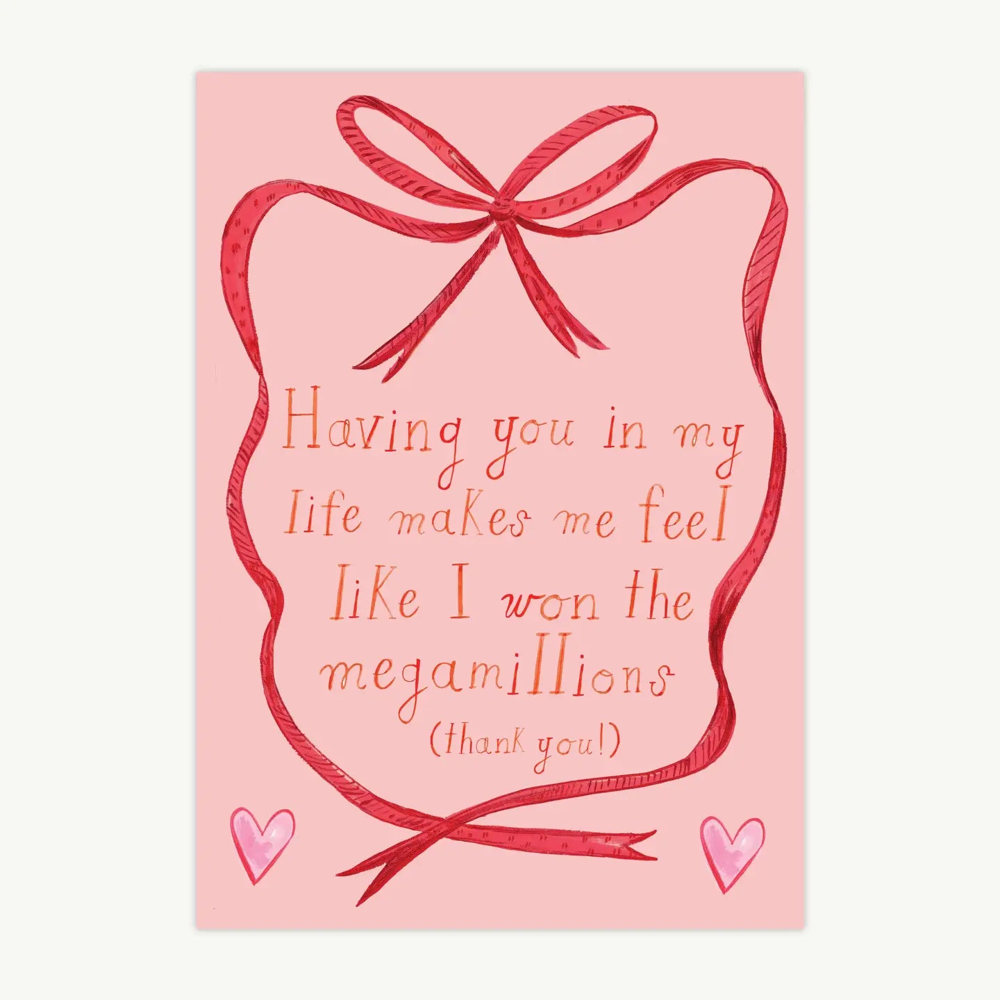 I Won the Lottery! Card