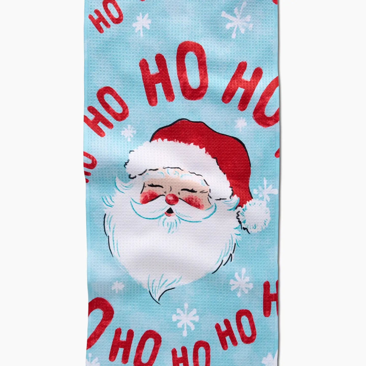 Geometry Tea Towel- Merry Santa Claus