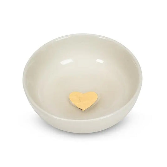 Mini Bowl with Icon-Gold Heart