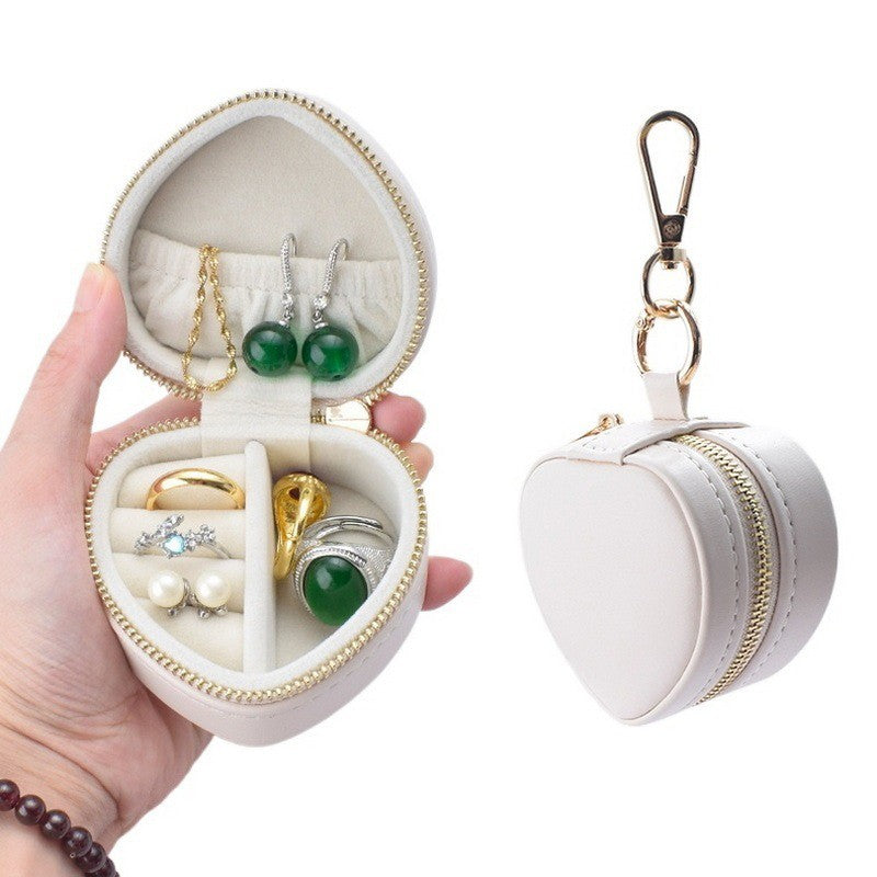Mini Heart Keychain Jewelry Box