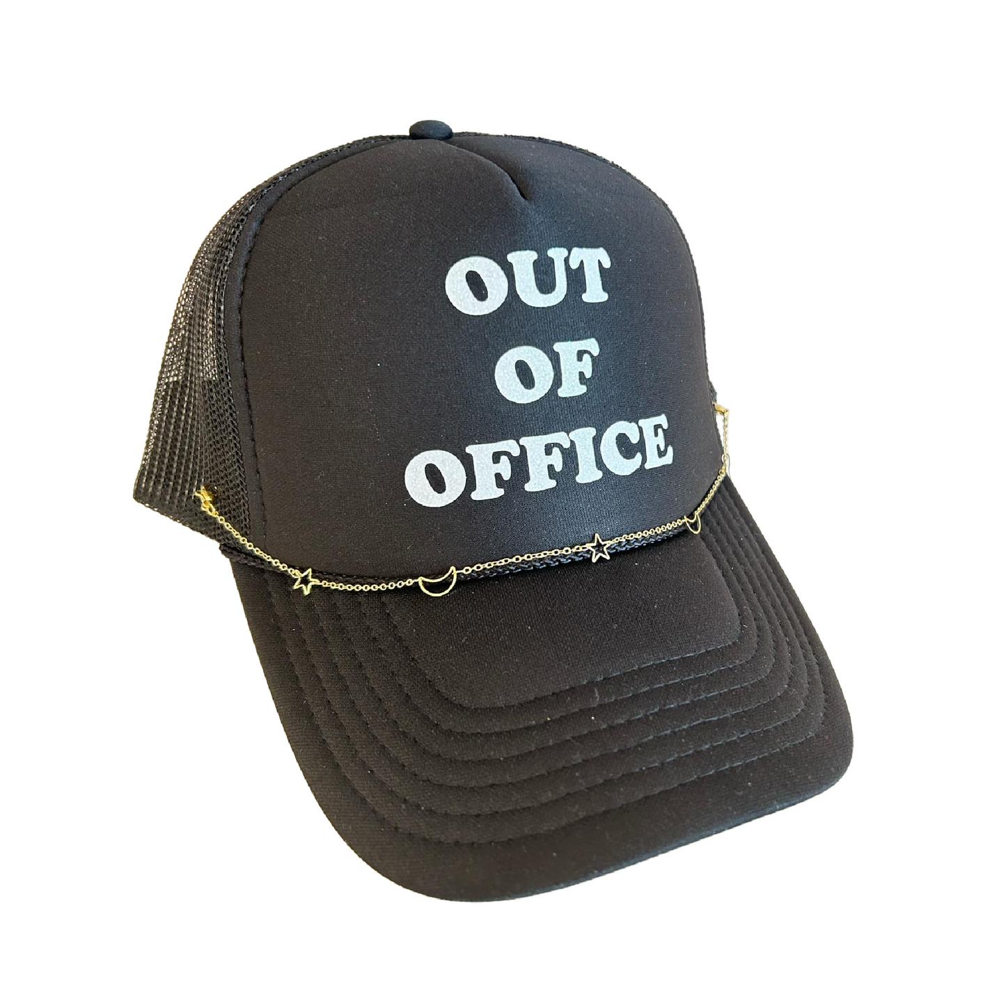 Trucker Hat Chain- Moon and Stars