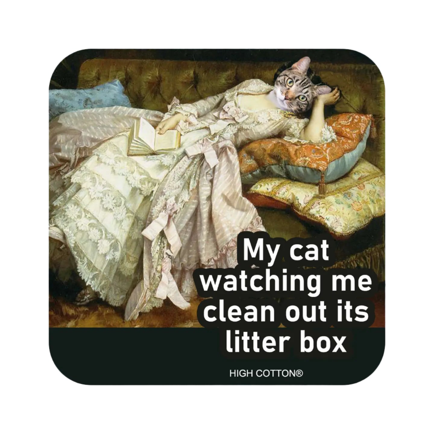 Neoprene Coaster-My Cat Watching Me Coaster