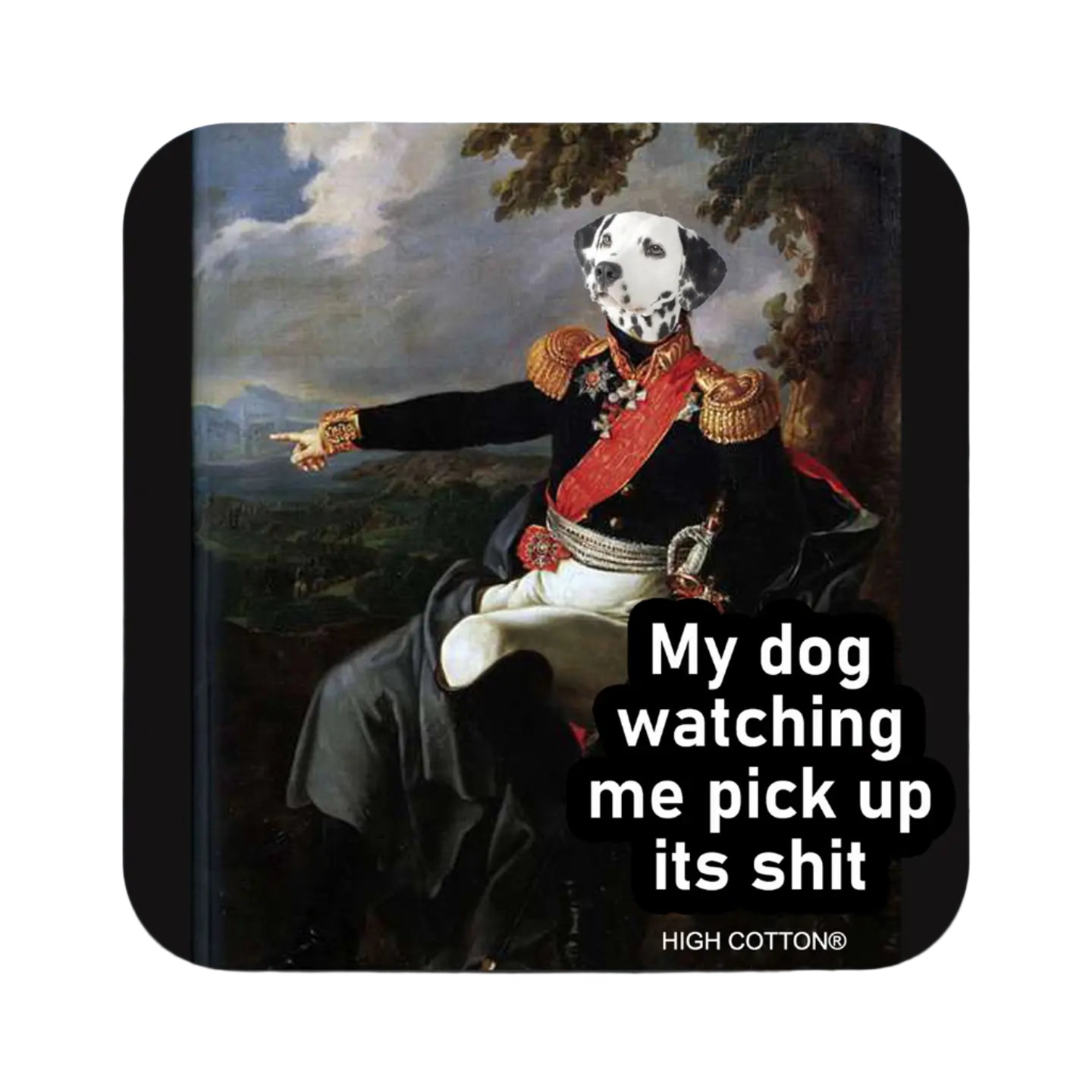 Neoprene Coaster-My Dog Watching Me