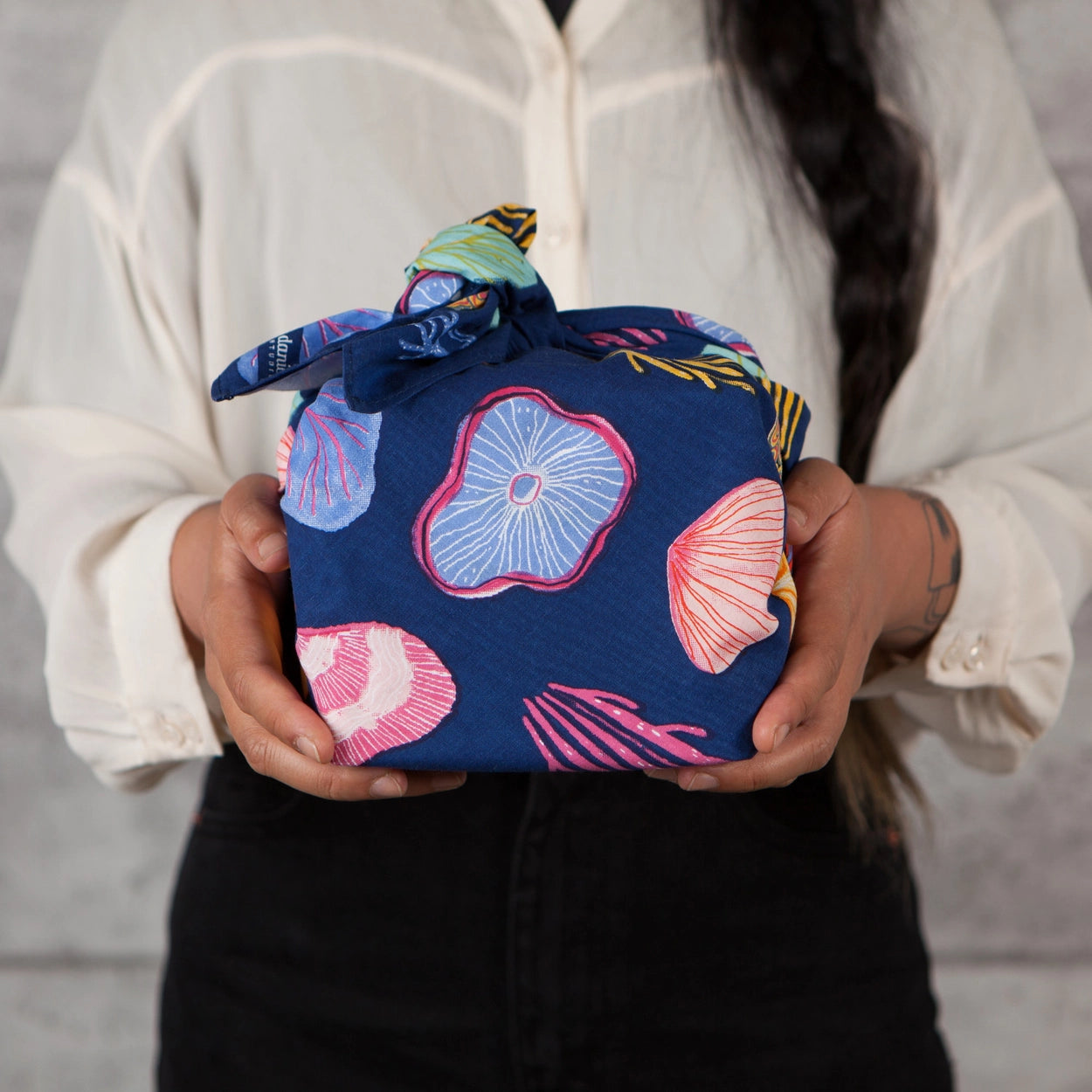 Neptune Reusable Gift Wrap 32 X 32 Inches