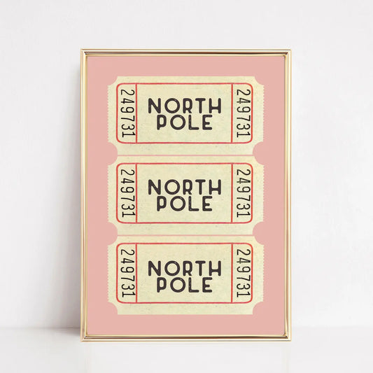 North Pole Art Print-11x14 (unframed)