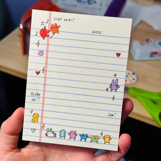 Notebook Paper Doodles Notepad