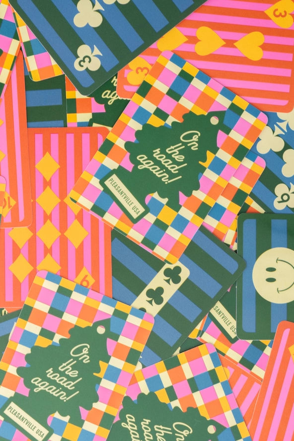 On the Road Again Waterproof Playing Cards