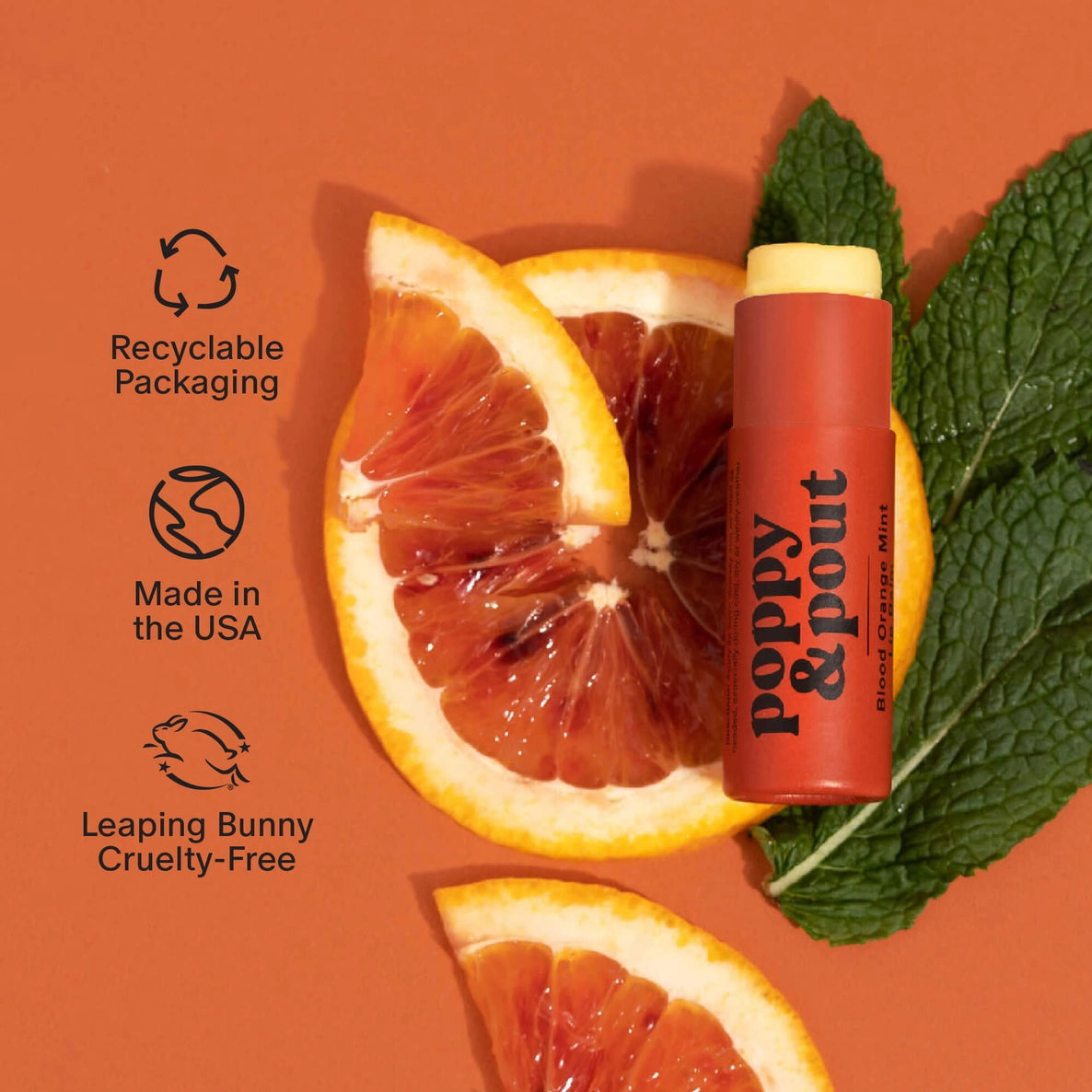 Poppy and Pout- Blood Orange Mint