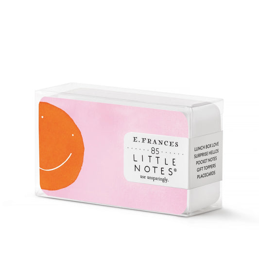 Orange Smiley Little Notes by E. Frances