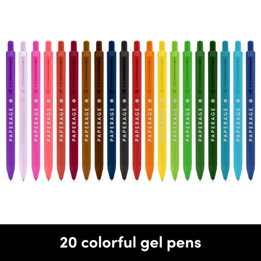 Retractable Gel Pens-20 Color Pack