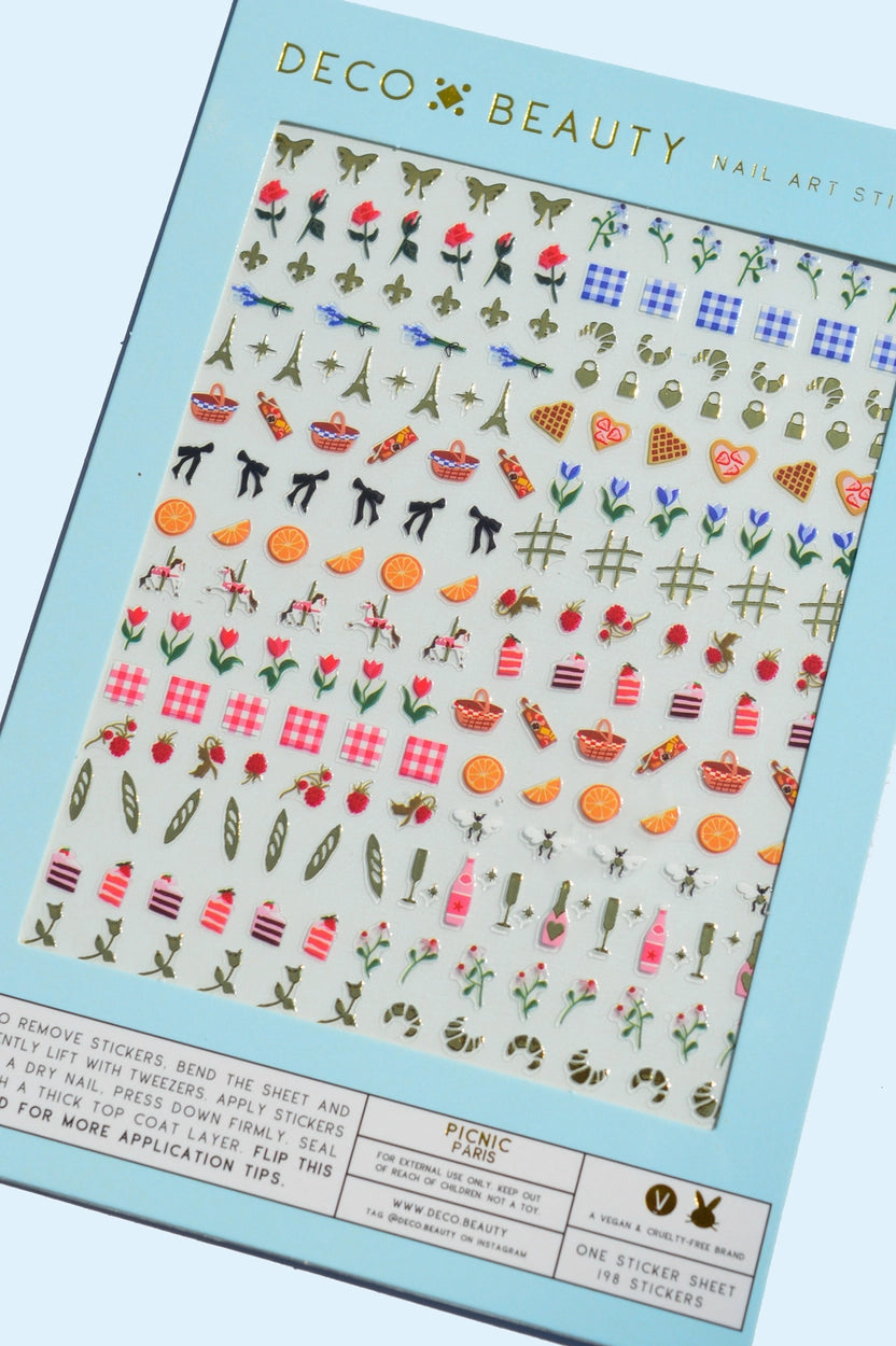 Nail Art Stickers-Paris Picnic