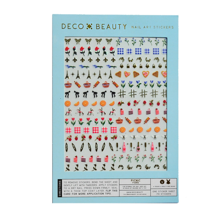Nail Art Stickers-Paris Picnic