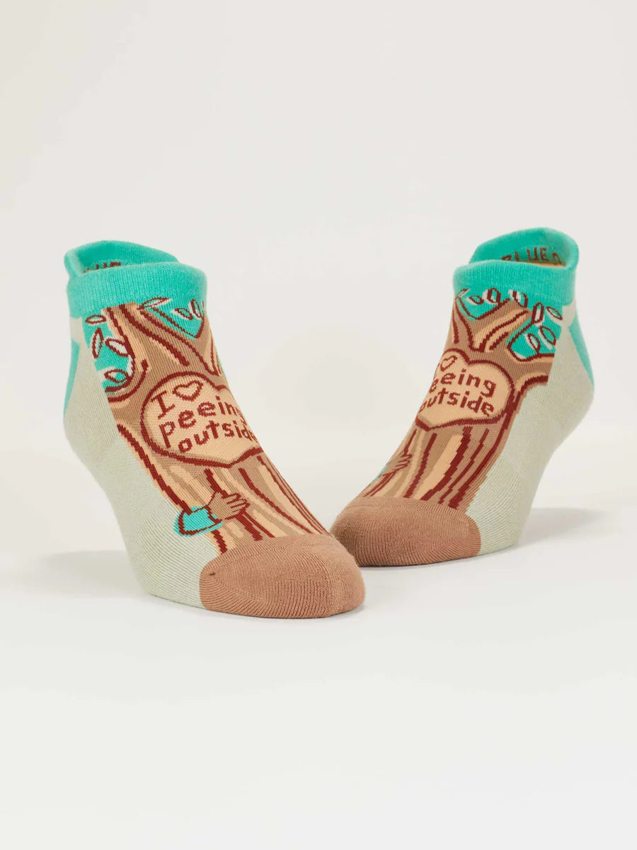 I Love Peeing Outside Sneaker Socks