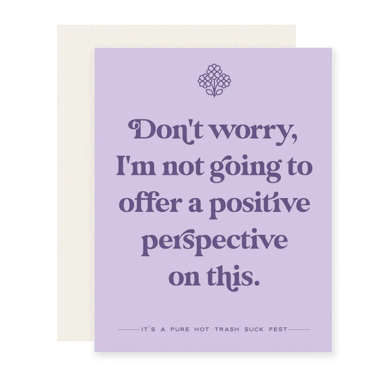 No Positive Perspective Card