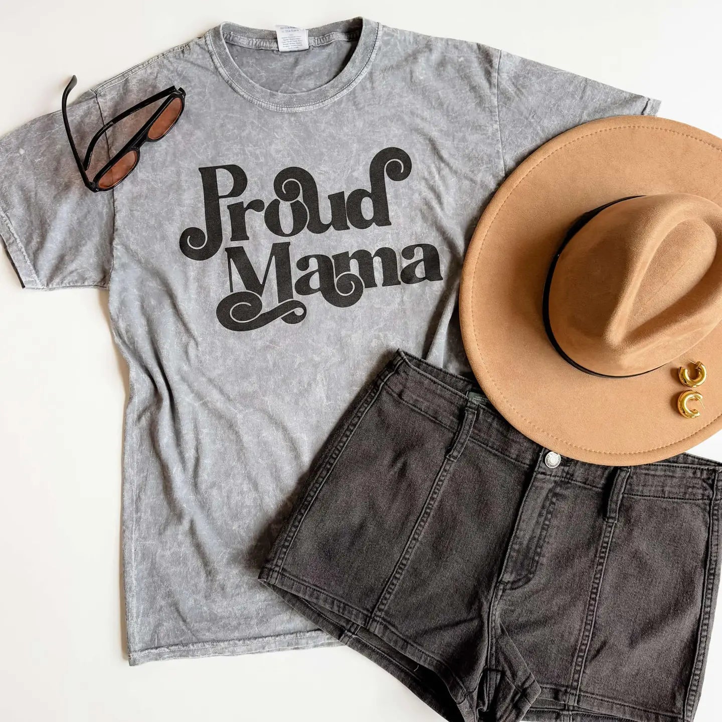 Proud Mama Mineral Washed Comfort Colors Tee