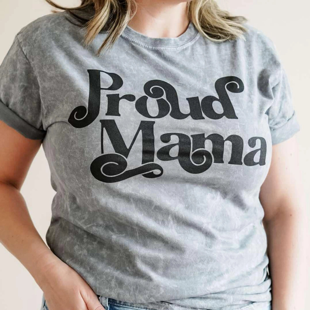 Proud Mama Mineral Washed Comfort Colors Tee