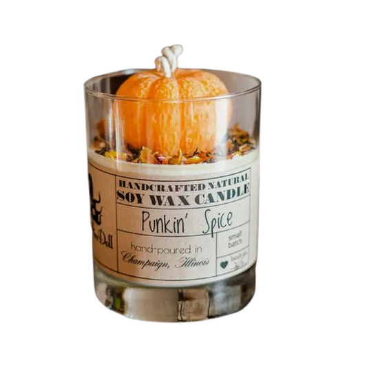 FireDoll Punkin' Spice Soy Wax Candle