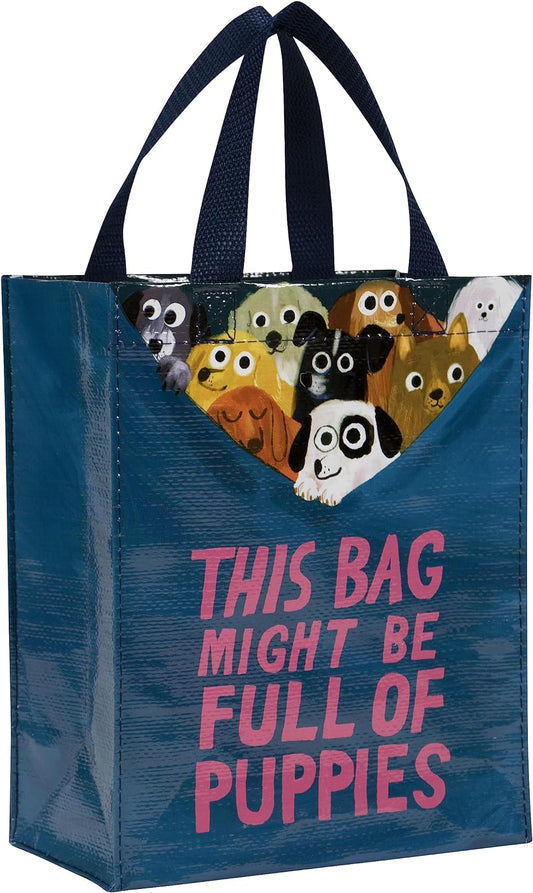 Handy Tote- Bag Full Of Puppies
