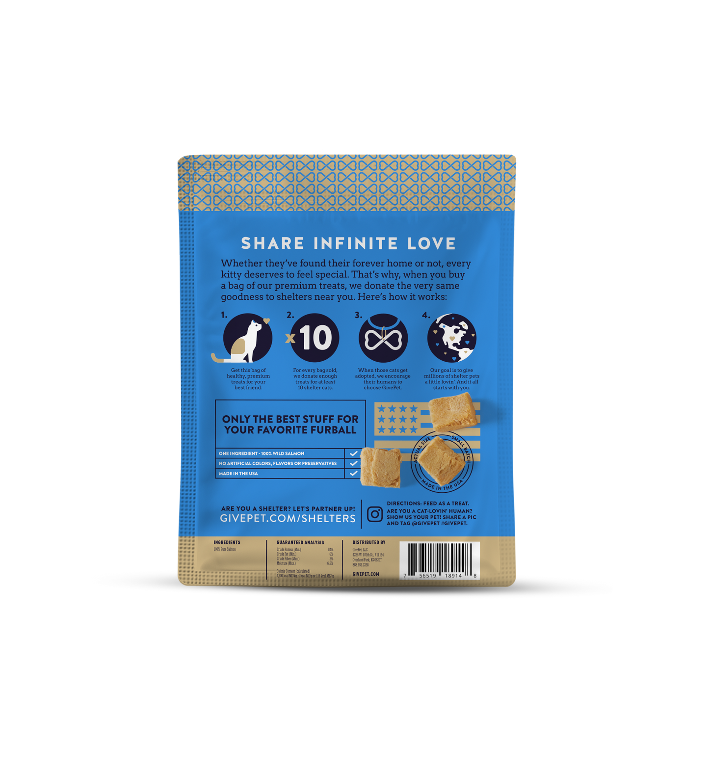Give Pet- Purrfect Cast Freeze Dried Cat Treats