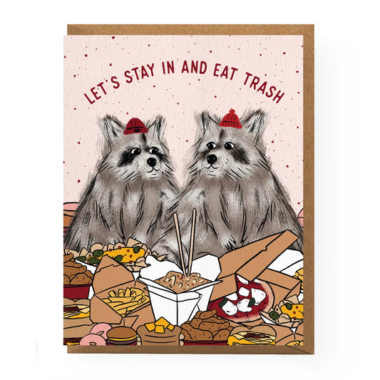 Racoon Love Greeting Card