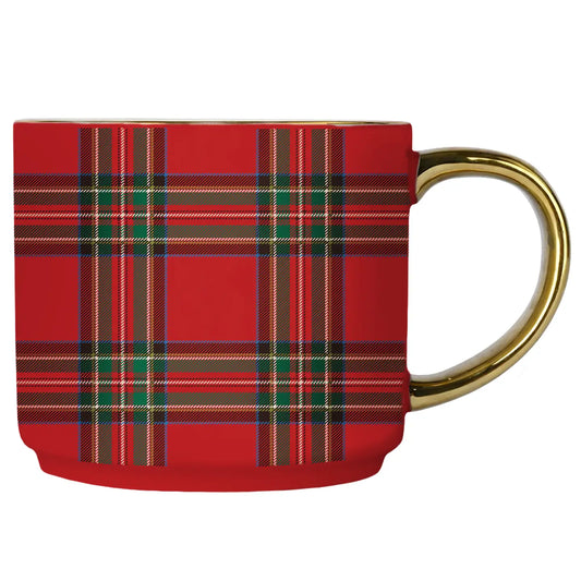 Red Plaid Coffee Mug