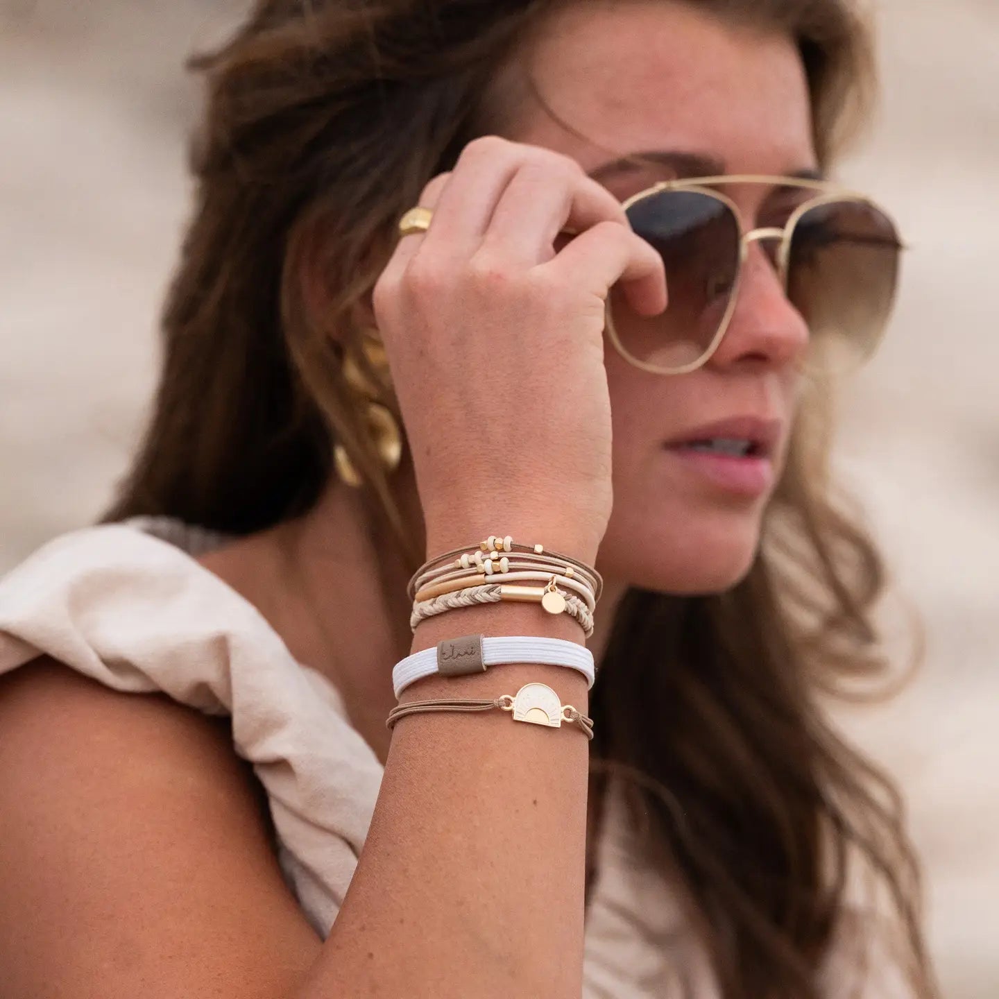K'Lani Hair Tie Bracelet- Rise