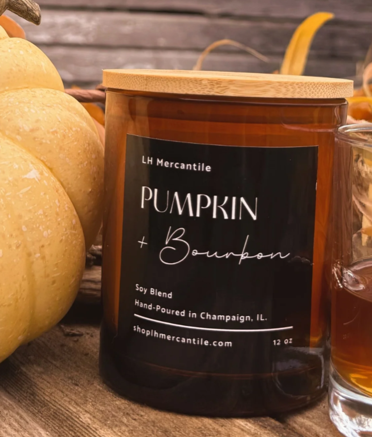 LH Mercantile Candle- Pumpkin and Bourbon