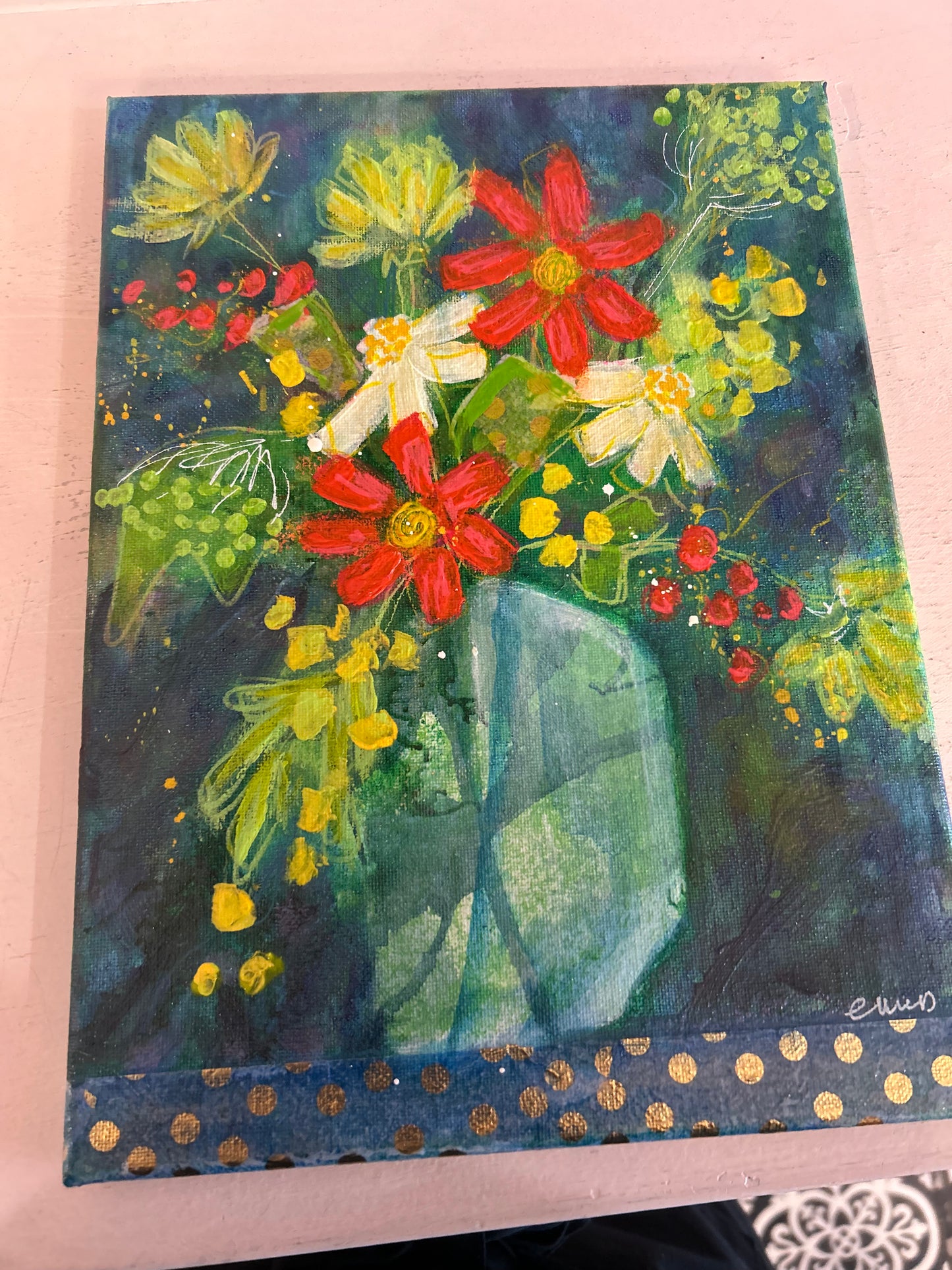 Fresh Cut Flowers Art by EMcD