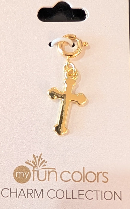 Charm- Cross Gold