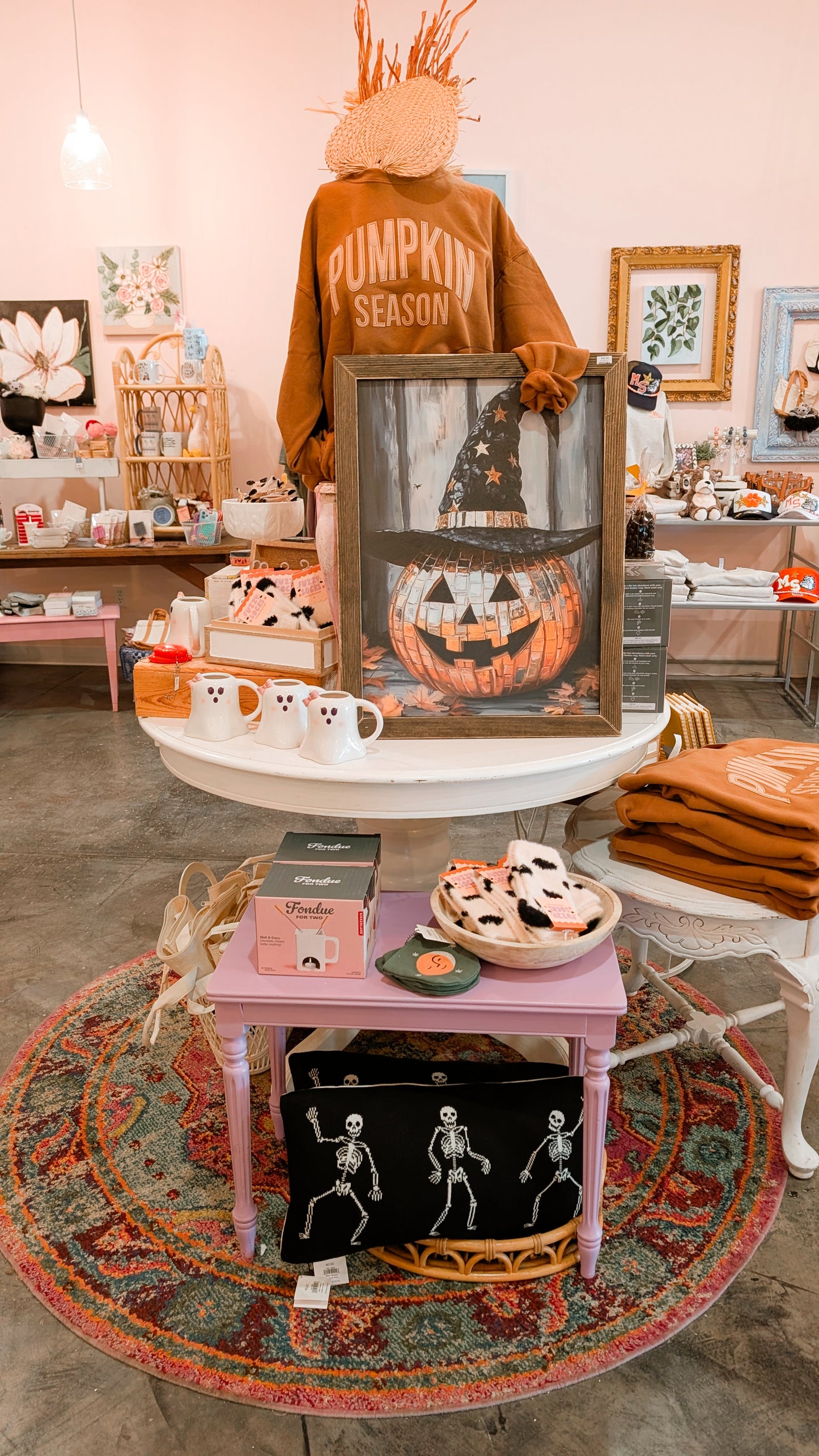 Pumpkin Season Felt Applique Crewneck