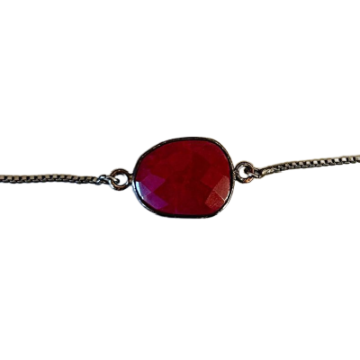 Genuine Ruby Slider Bracelet