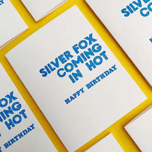 Silver Fox Greeting Card