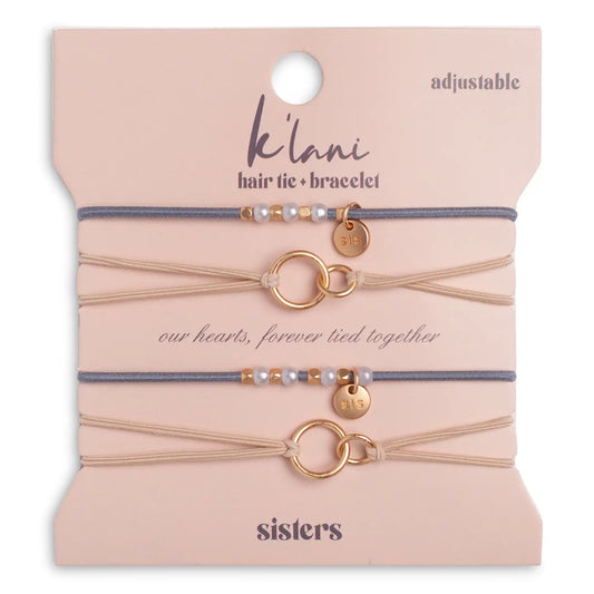 K'Lani Hair Tie Bracelet- Sisters