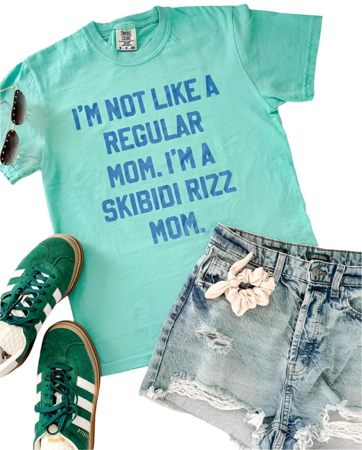 Skibidi Rizz Mom Comfort Colors Tee