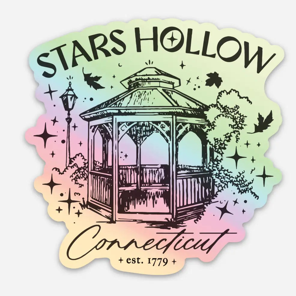Stars Hollow Holographic Sticker
