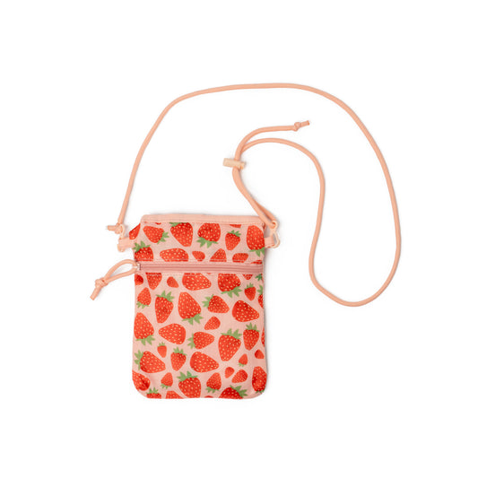 Off The Market Expandable Shopping Crossbody- Strawberry