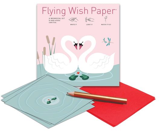 Flying Wish Paper- Swan Lake Love
