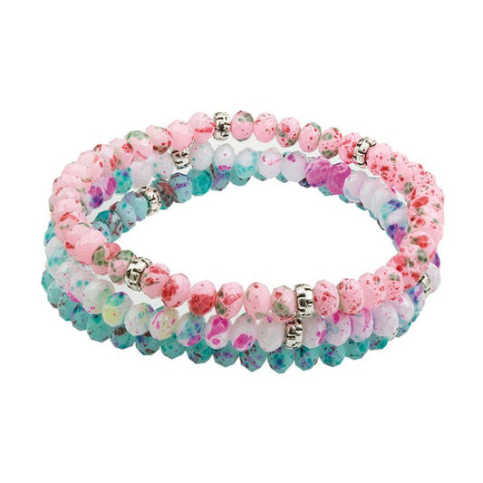 Splash Of Sparkle Kid's Bracelet Set- Tie Dye