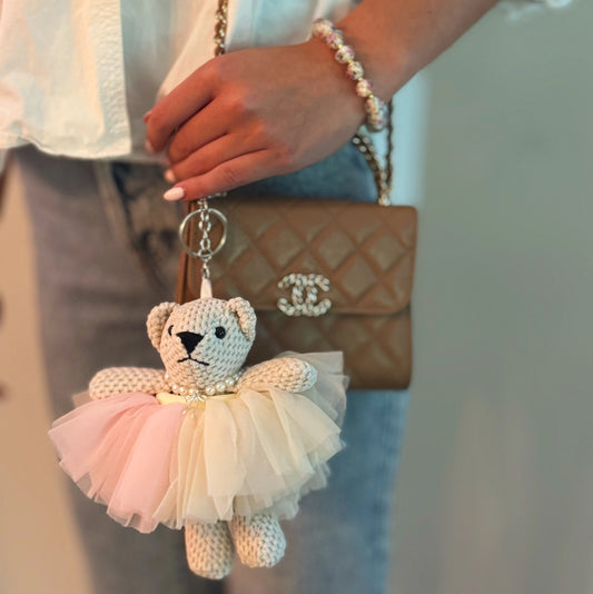 Tutu Scrunchie Bear Bag Charm