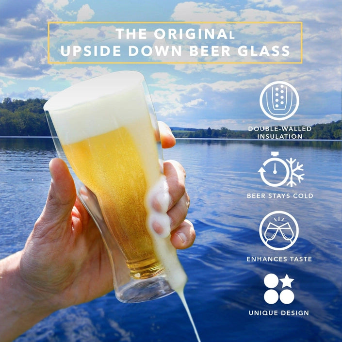 Upside Down Beer Glass