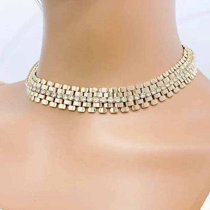 Watch Band Collar Necklace