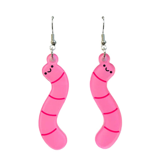 Acrylic Cute Worm Earrings