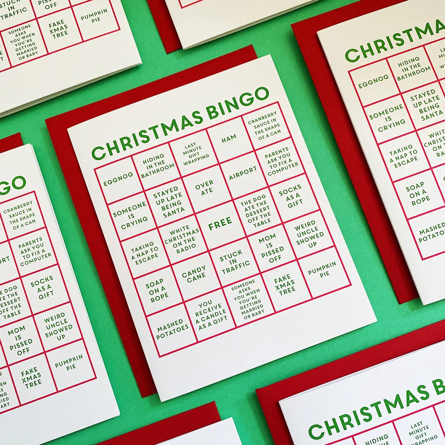 Christmas Bingo Greeting Card