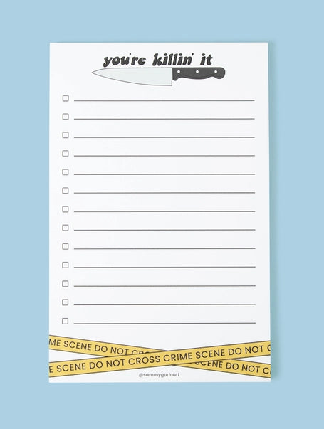 You're Killin it  True Crime Notepad